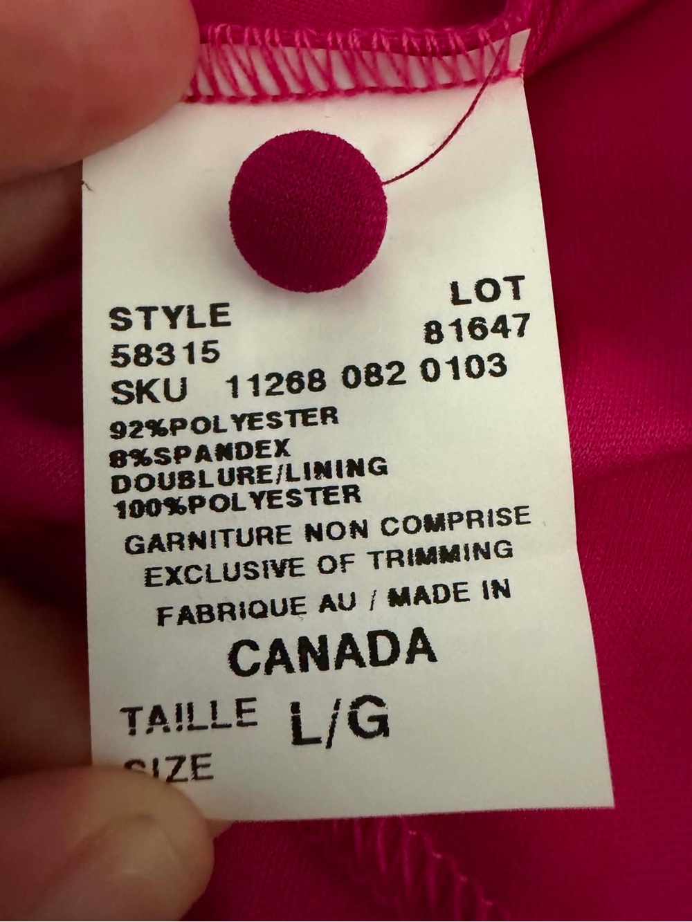Le Chateau Fuchsia Gathered Waist Sleeveless Dress Wedding Cocktail Party Barbie - Picture 4 of 5